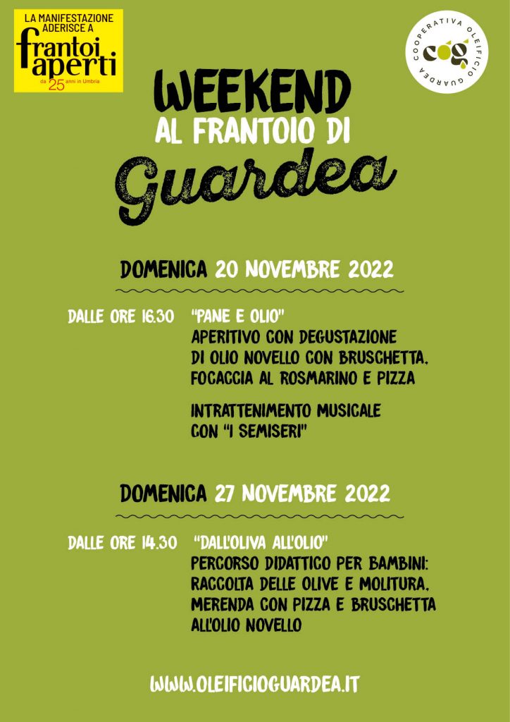 Frantoi Aperti in Umbria a Guardea - Manifesto_A4