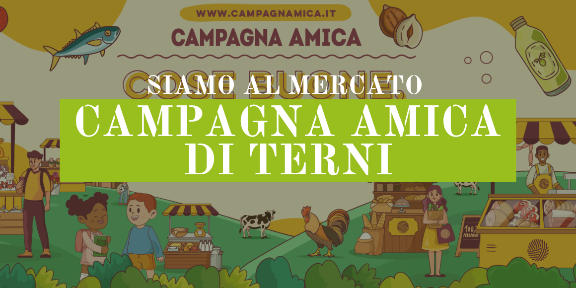 Siamo al mercato campagna amica a Terni Siamo al mercato campagna amica a Terni