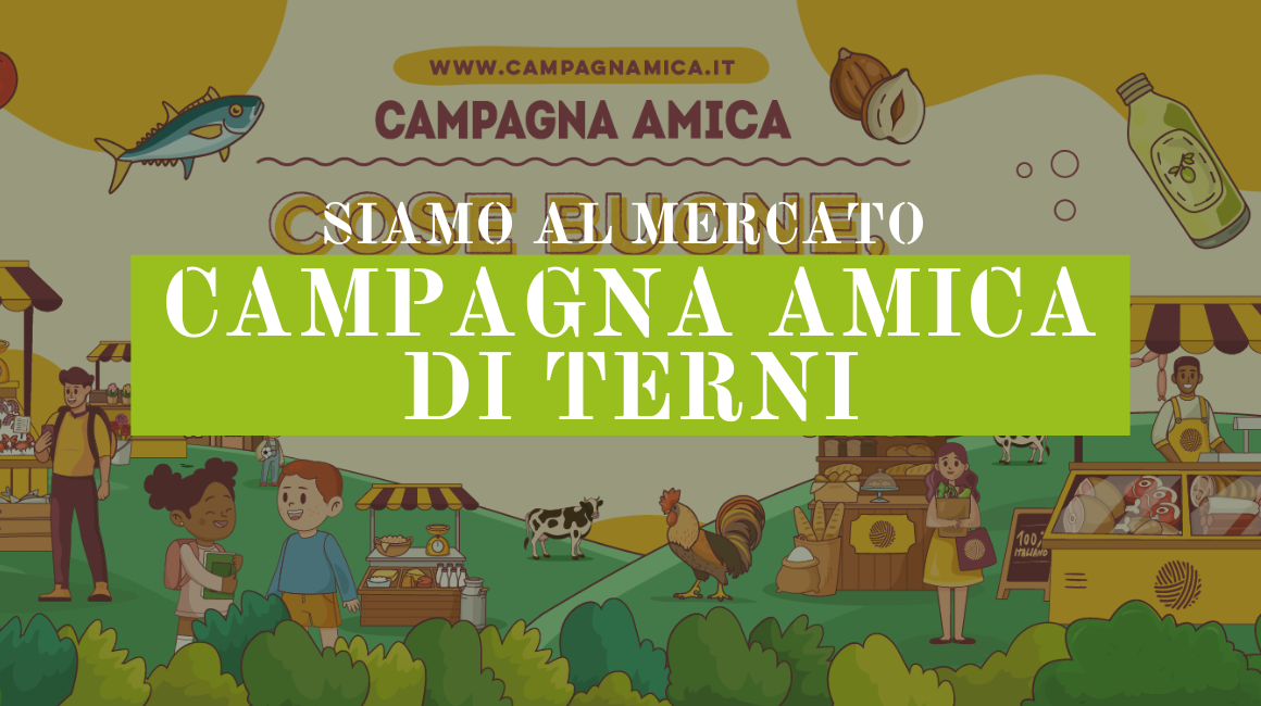 Siamo al mercato campagna amica a Terni Siamo al mercato campagna amica a Terni